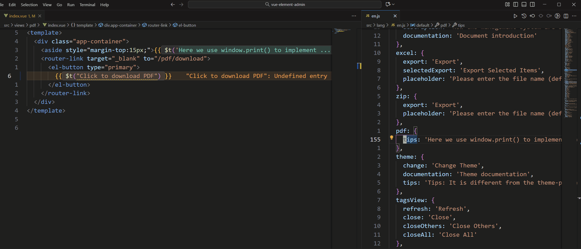 Fix Undefined Entries